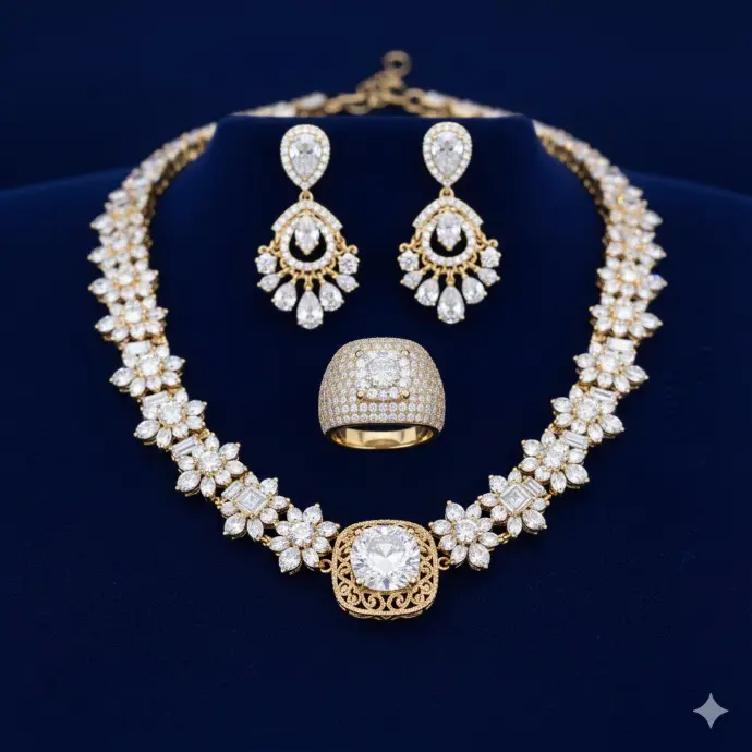 Where sparkling diamonds meet the warmth of pure gold.