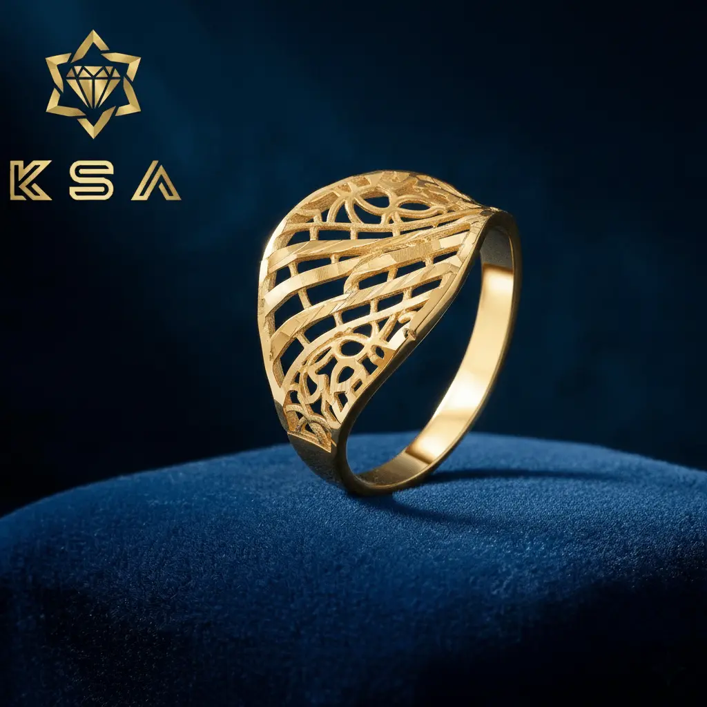 Signature Elegance – 22K Gold Designer Ring | 002
